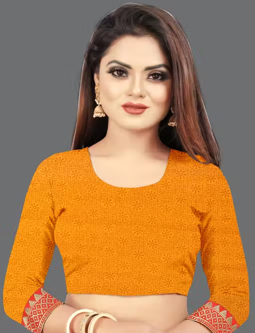 Maharani Daily Wear Bollywood Style Bandhani Printed Saree For Women with Unstitch Blouse Piece - Image 4