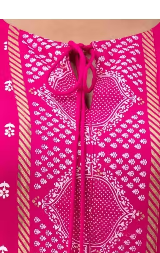 Printed Viscose Kurta Set for Women - Image 3