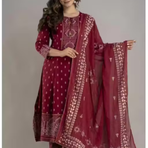 Printed Viscose Kurta Set for Women