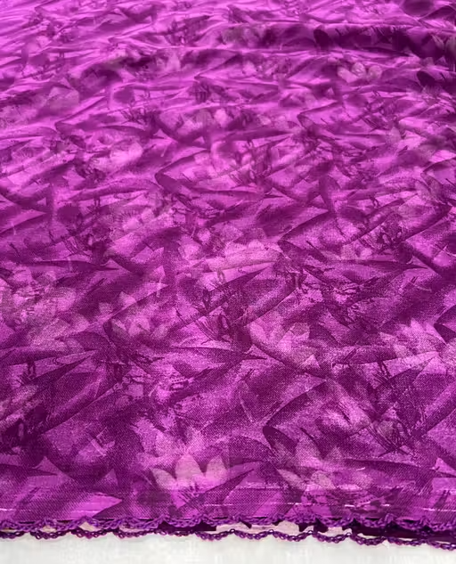 Georgette Printed Saree (With Lace) - Image 4