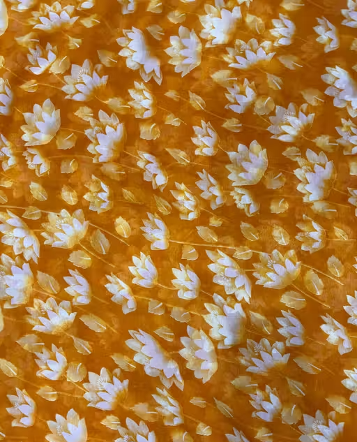 Georgette Printed Saree (With Lace) - Image 2