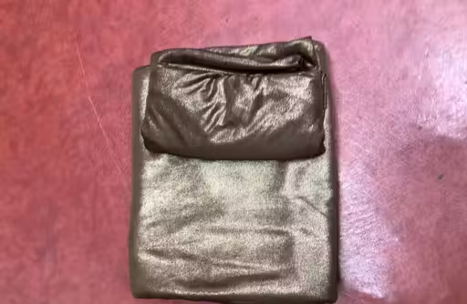 Coffee Lycra Blend Saree With Blouse - Image 2