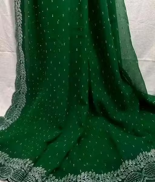 "saree" "georgette saree" "saree new collection" "redy to wear saree" " saree" "silk saree" "partywear saree" - Image 4