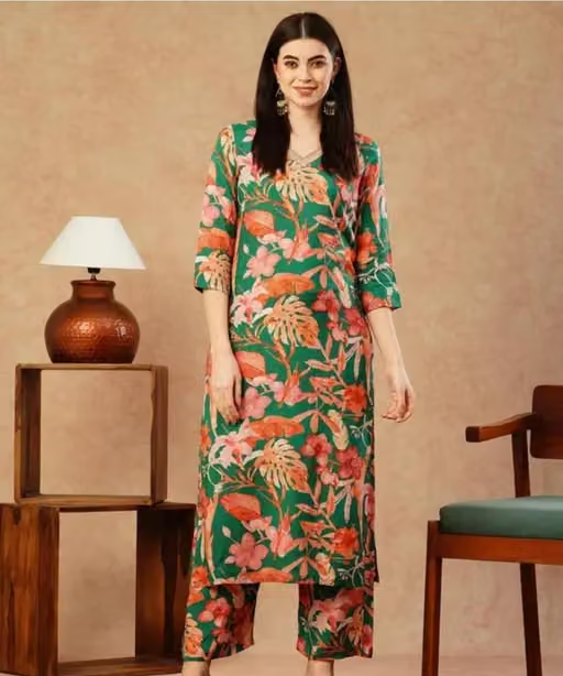 Cotton Kurta Palazzos for Women - Image 2