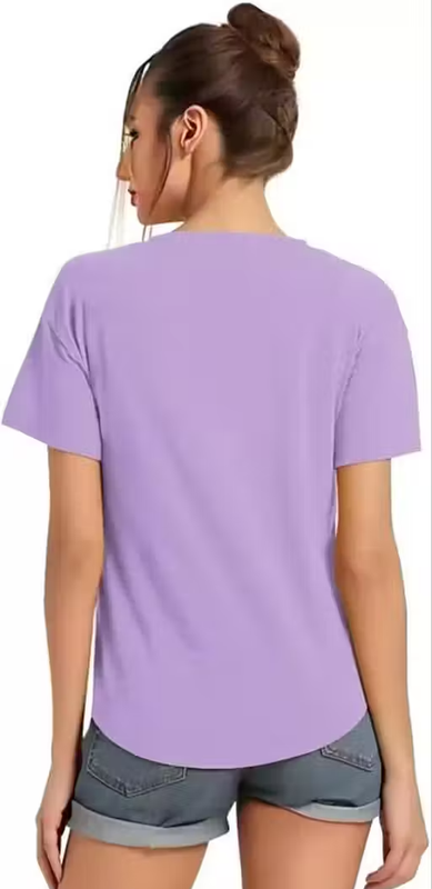 Graphic Print Women Round Neck T-Shirt (Combo Pack of 2) - Image 3