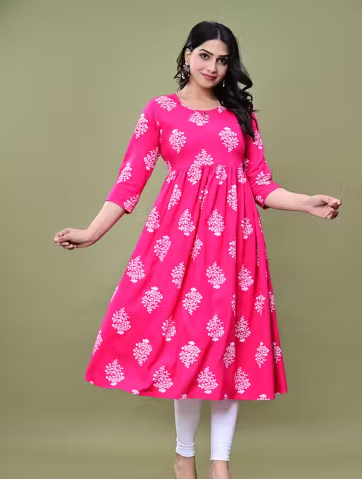new woman anarkalikurtis |new trending anarkali kurtis - Image 2