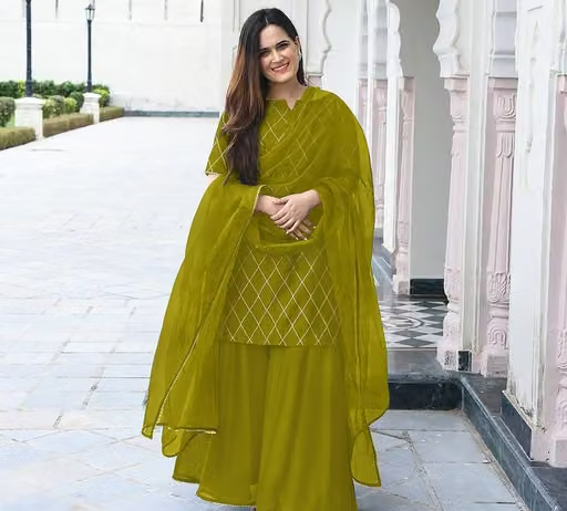 Printed Viscose Kurta Set for Women