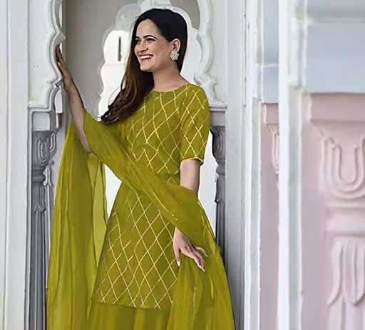 Printed Viscose Kurta Set for Women - Image 2