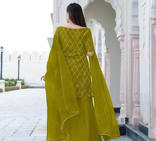 Printed Viscose Kurta Set for Women - Image 3