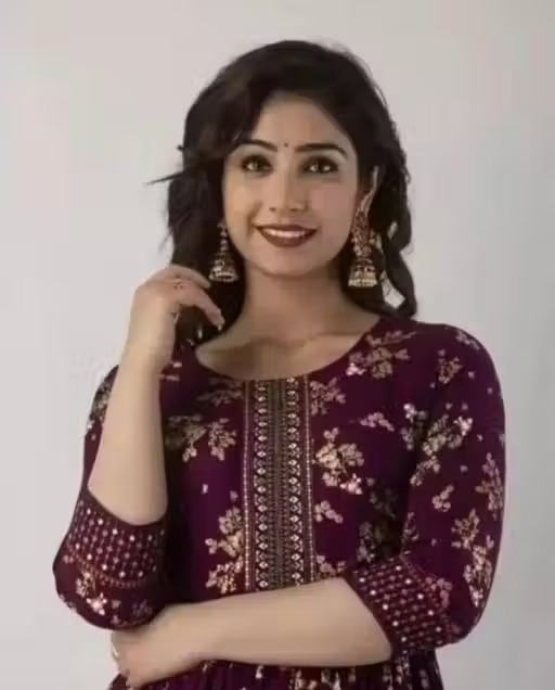 Maroon patta anarkali winter dress women dress new product anarkali kurti kurta set colour - Image 2