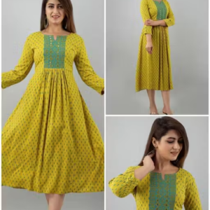 Trendy Printed Embroidery Kurti