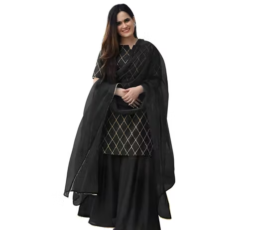 Printed Viscose Kurta Set for Women