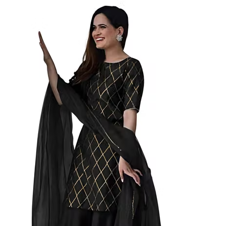 Printed Viscose Kurta Set for Women - Image 2
