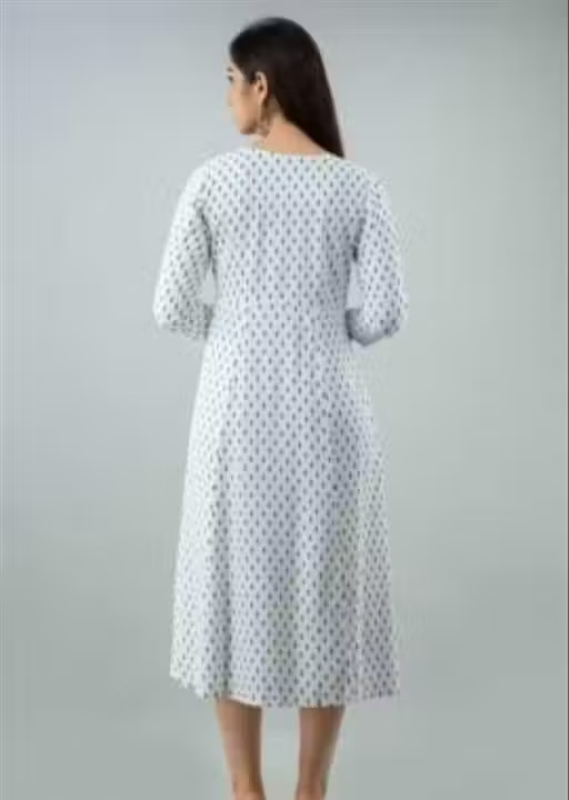 Trendy Printed Embroidery Kurti - Image 3