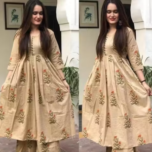 Printed Cotton Kurta Set for Women