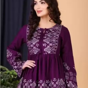 Wine Kurti for Women