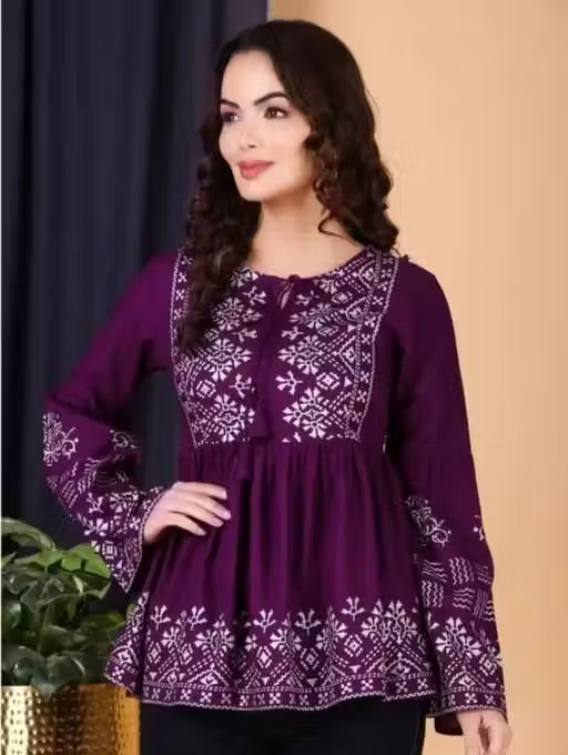 Wine Kurti for Women