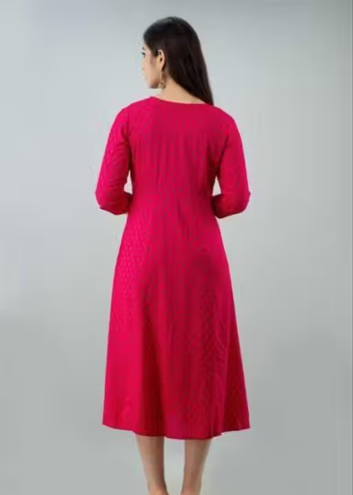 Trendy Printed Embroidery Kurti - Image 2