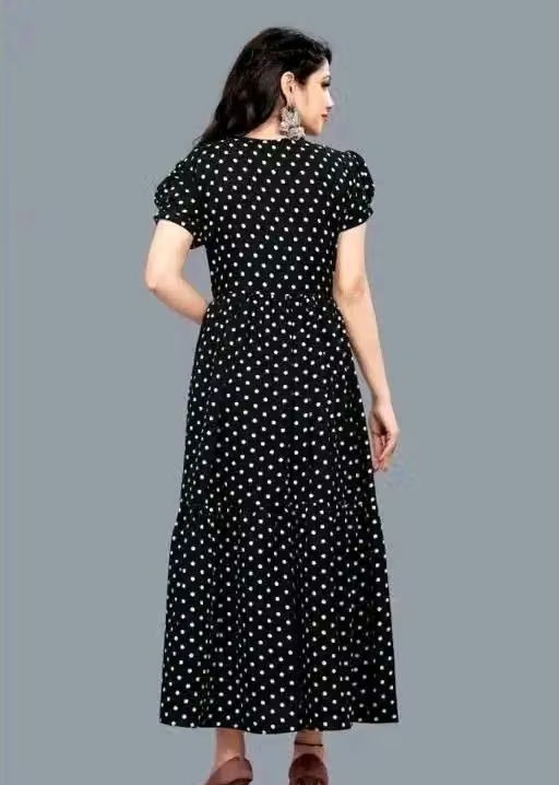 Polyster/Crepe fabric-Kurti Aanarkali And Dressh - Image 2