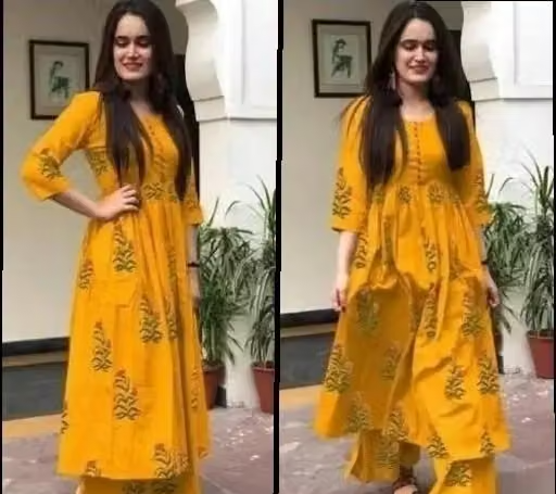 Cotton Kurta Palazzos for Women - Image 3