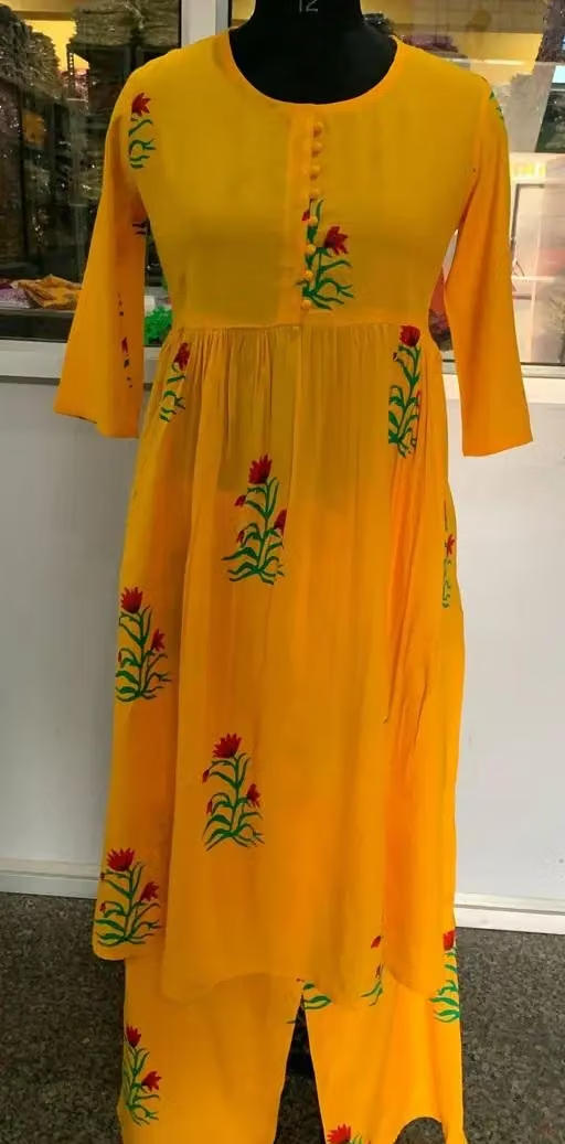 Cotton Kurta Palazzos for Women - Image 4