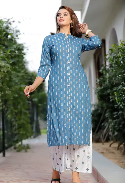 Rayon Kurta Palazzos for Women