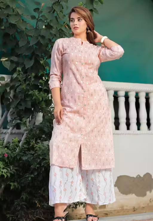 Rayon Kurta Palazzos for Women