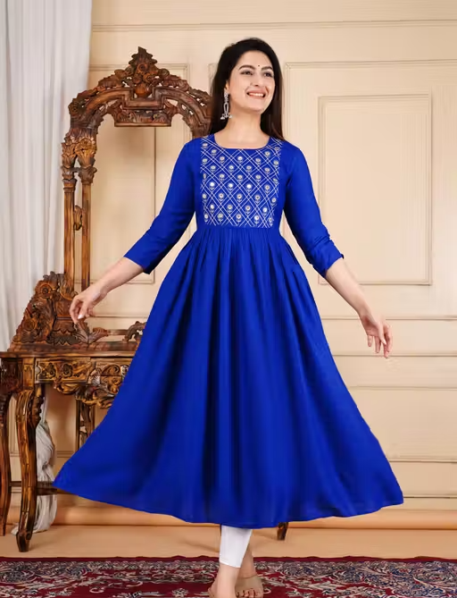 Anarkali Gown embroidry