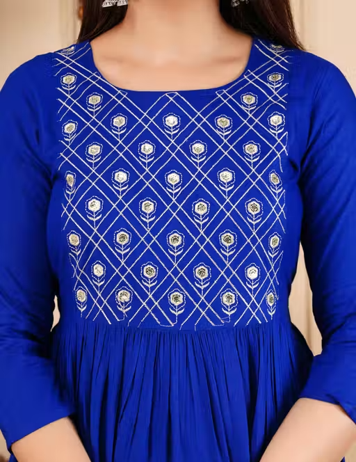 Anarkali Gown embroidry - Image 2