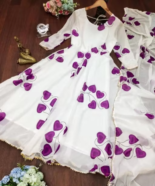 new fashion western dress for girls stylish dresses long knee length skater party wear one piece fancy latest frock ladies women simple readymade trendy a line designer latest flare and fit traditional formal bodycon floral flared ethinic wedding full long printed gown with dupatta Nobottamwear - Image 2