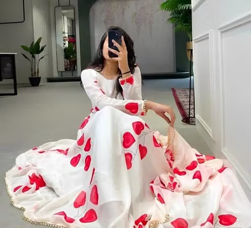 new fashion western dress for girls stylish dresses long knee length skater party wear one piece fancy latest frock ladies women simple readymade trendy a line designer latest flare and fit traditional formal bodycon floral flared ethinic wedding full long printed gown with dupatta Nobottamwear - Image 2
