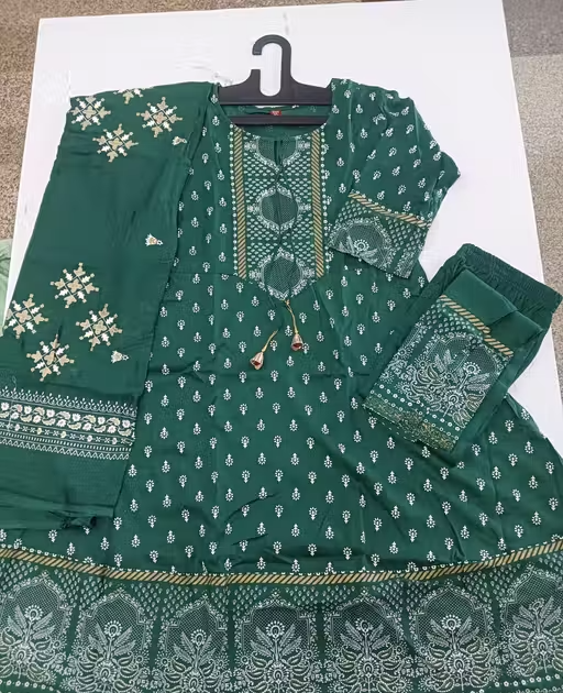Rayon Kurta Pants for Women - Image 3
