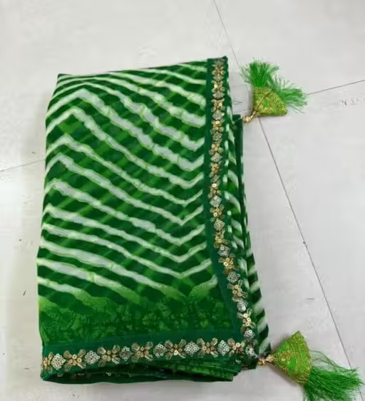 bandhej sarees , bandhani sarees , pure silk sarees ,trending sarees , new collection , crepe silk sarees , turkey silk sarees - Image 2