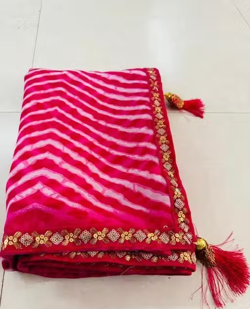 bandhej sarees , bandhani sarees , pure silk sarees ,trending sarees , new collection , crepe silk sarees , turkey silk sarees - Image 3