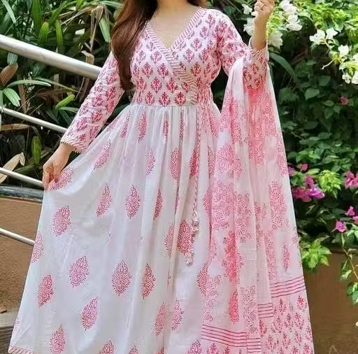 ANARKALI KURTI WITH DUPATTA