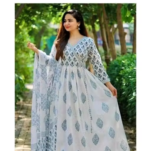 ANARKALI KURTI WITH DUPATTA