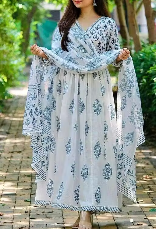 ANARKALI KURTI WITH DUPATTA - Image 2