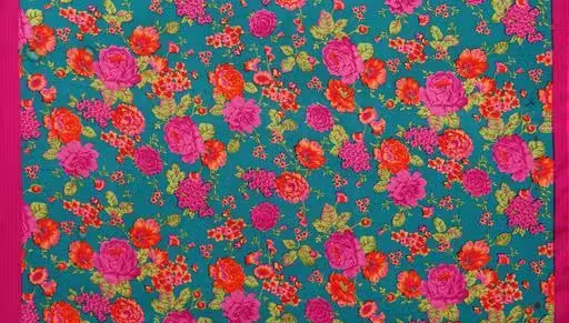 Women's Desinger Georgette Floral Printed Saree with Blouse Piece - Image 2