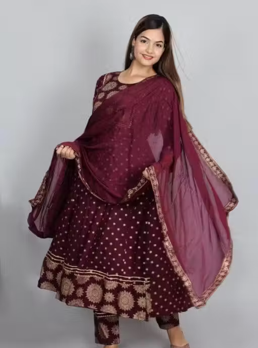 STYLISH POYAL PRINT KURTA,PANT AND DUPATTA - Image 2