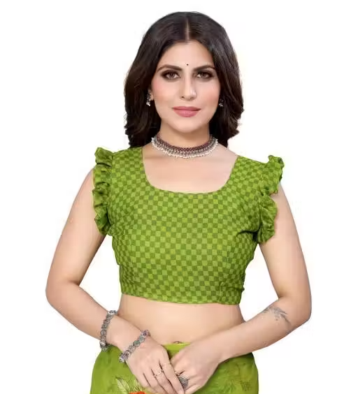 Women's Desinger Georgette Floral Printed Saree with Blouse Piece - Image 3