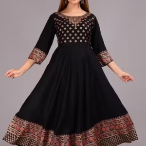 Women Rayon Anarkali Kurti