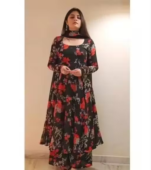 Printed Viscose Kurta Set for Women - Image 2