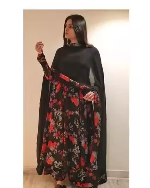 Printed Viscose Kurta Set for Women - Image 3