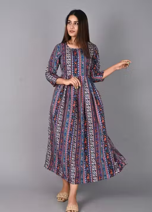 Polyster/Crepe fabric-Aakarsha Graceful Kurtis - Image 3