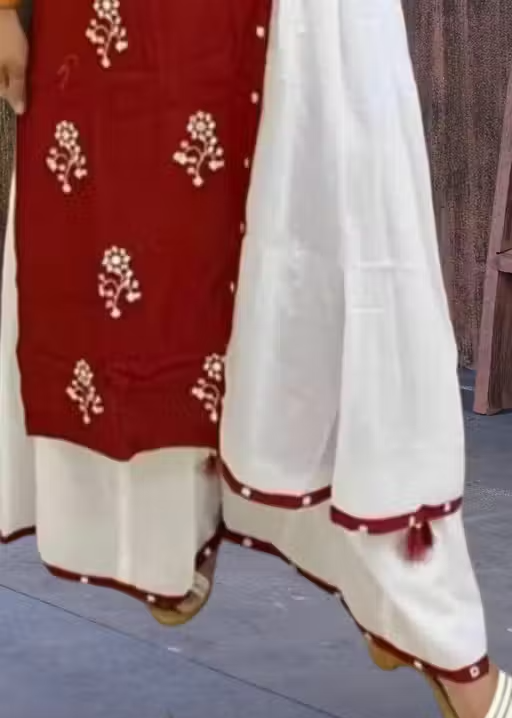 Printed Rayon Kurta Set for Women - Image 2