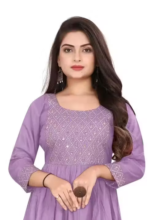 Levendar Purple Seq Gown SSF - Image 4
