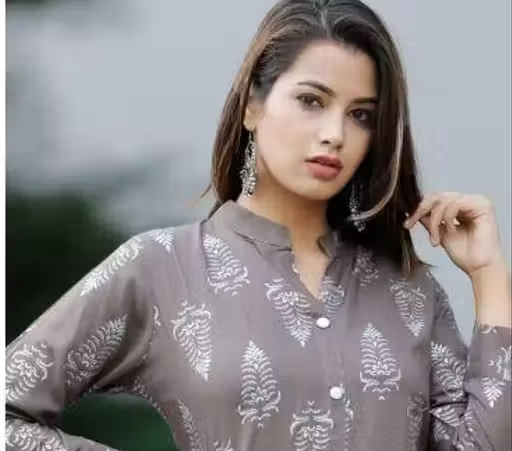 Chikankari Rayon Kurta for Women - Image 4