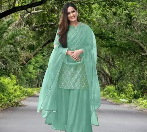 Rayon Kurta Palazzos for Women