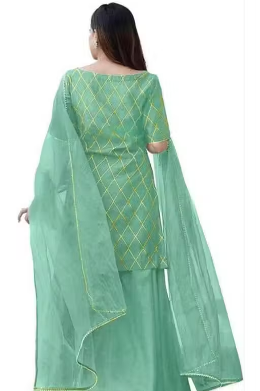 Rayon Kurta Palazzos for Women - Image 2