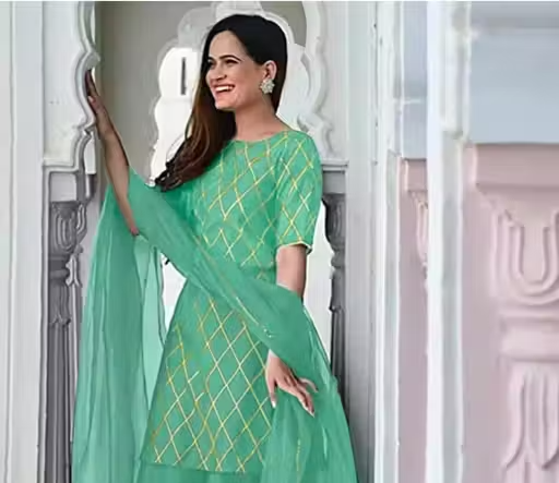 Rayon Kurta Palazzos for Women - Image 3